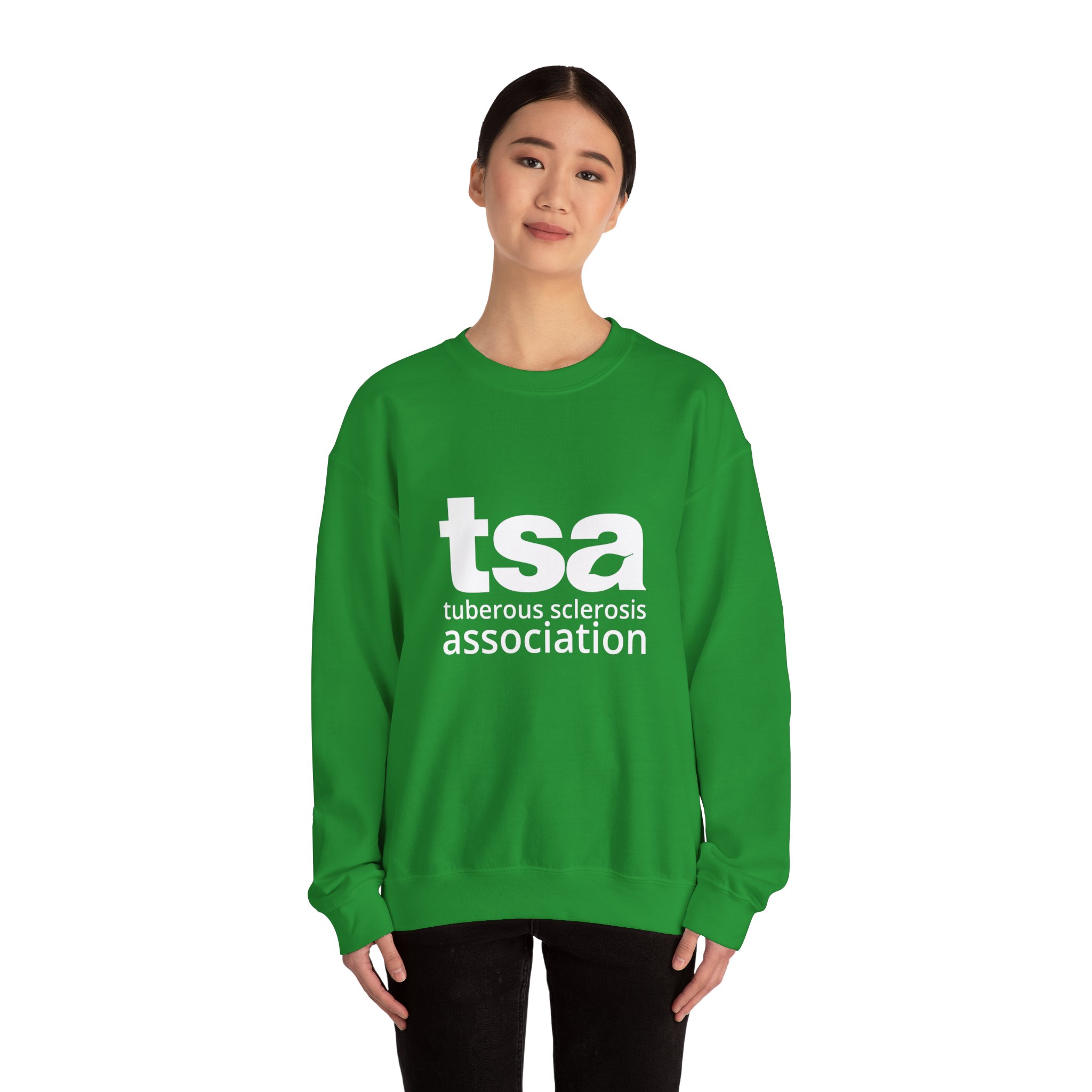 TSA Unisex Heavy Blend Sweatshirt - White Logo - Image 4