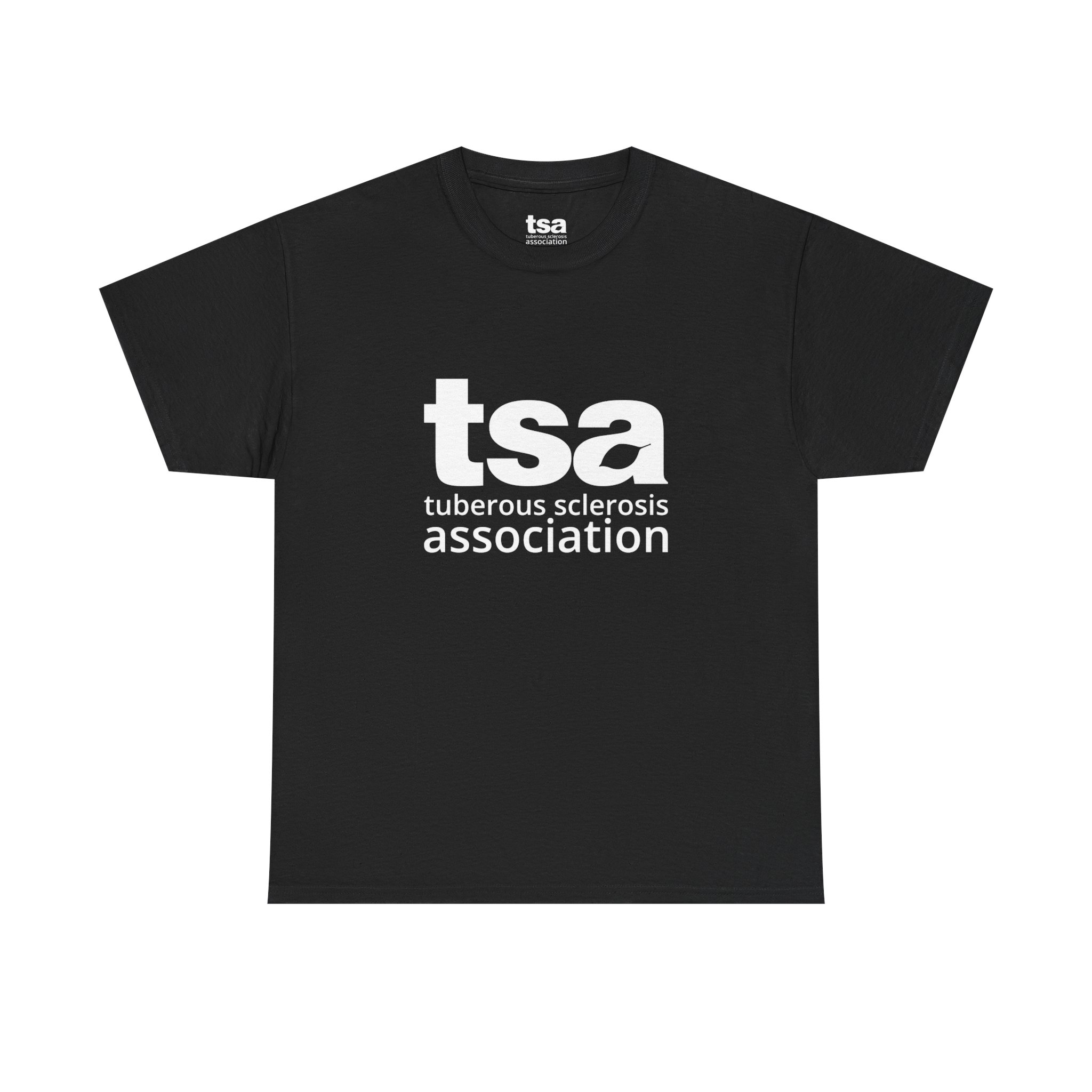 TSA Unisex Heavy Cotton Tee - White Logo - Image 9