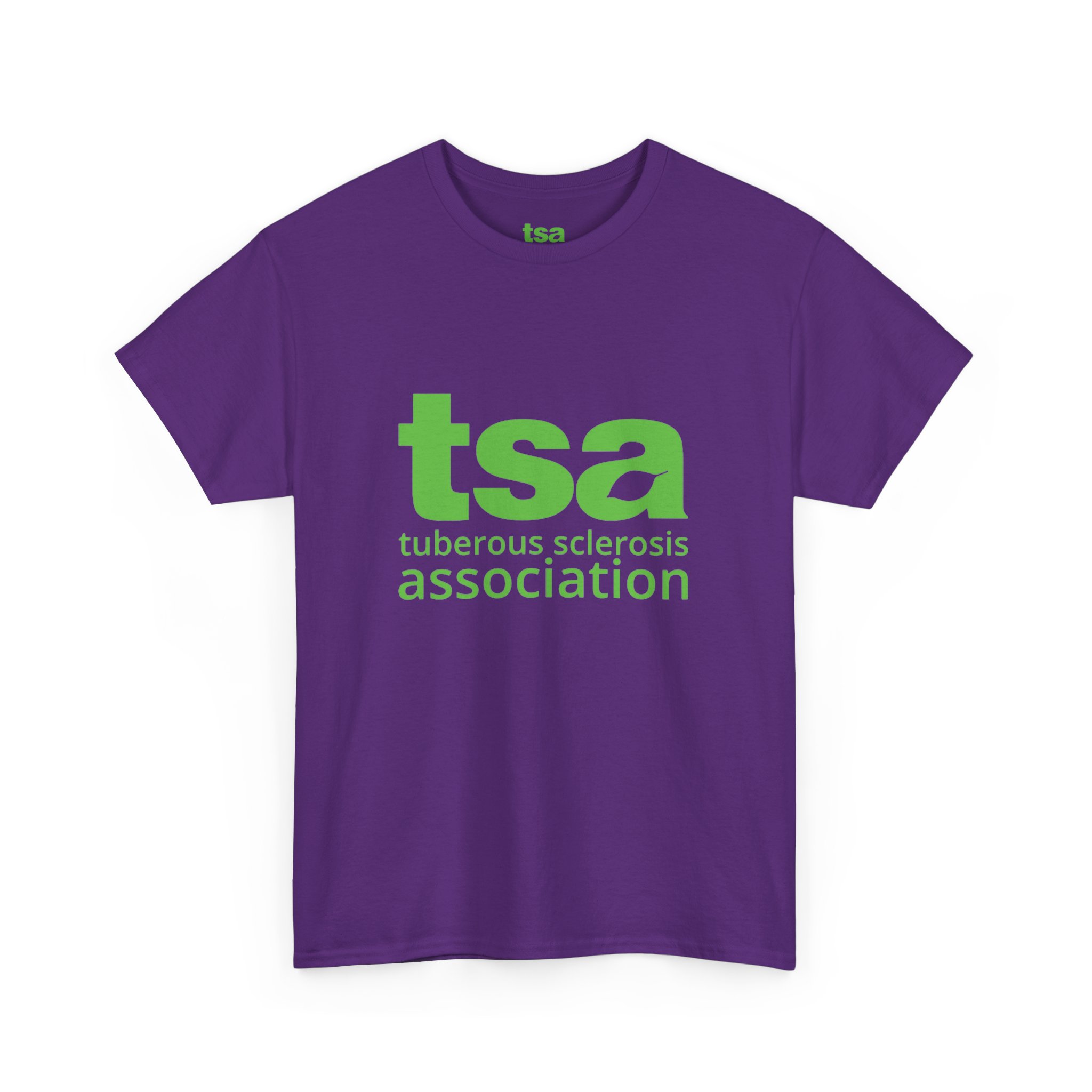 TSA Unisex Heavy Cotton Tee - Green Logo - Image 7