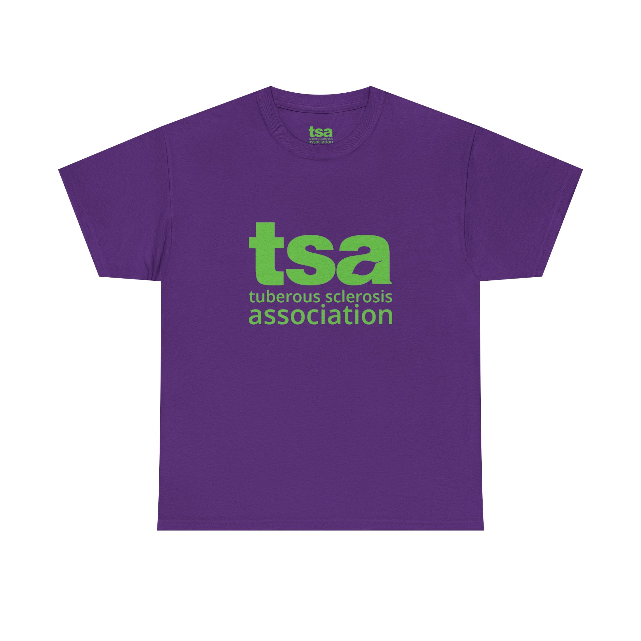 TSA Unisex Heavy Cotton Tee - Green Logo - Image 5