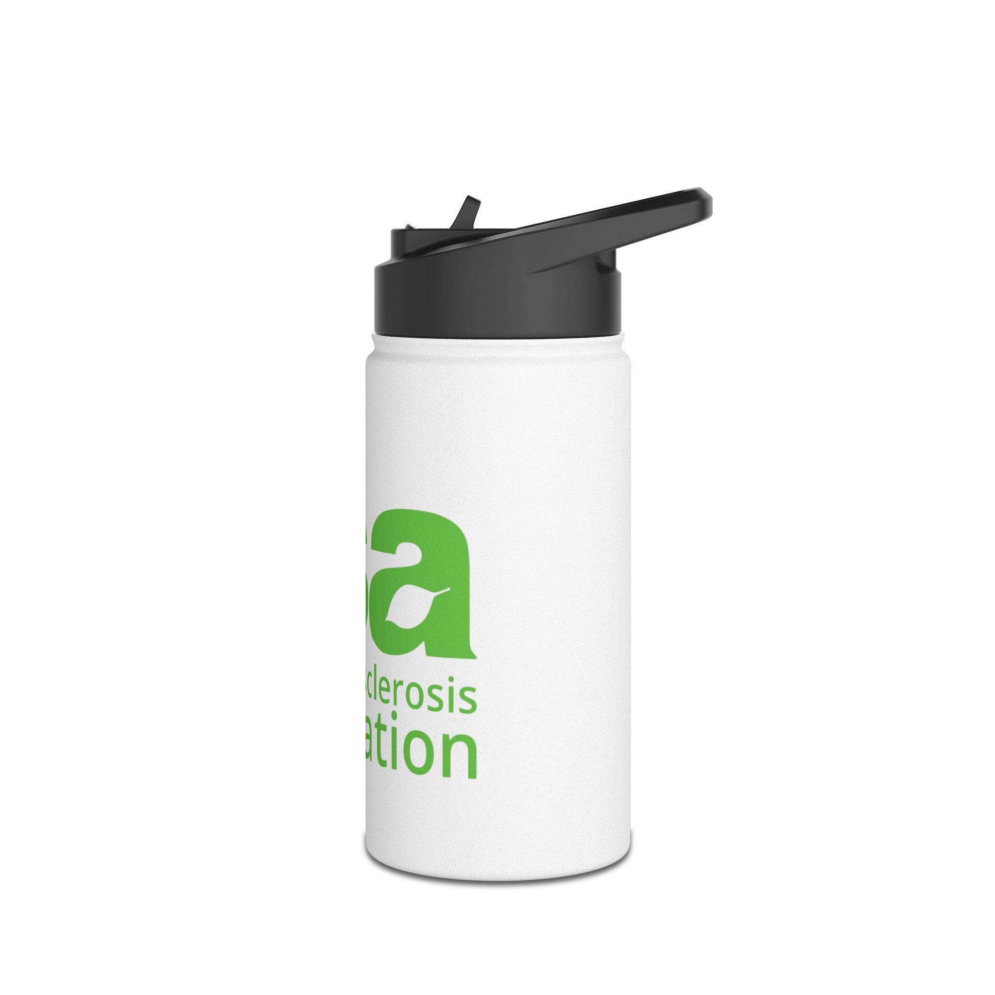 TSA Stainless Steel Water Bottle - Green Logo - Image 4