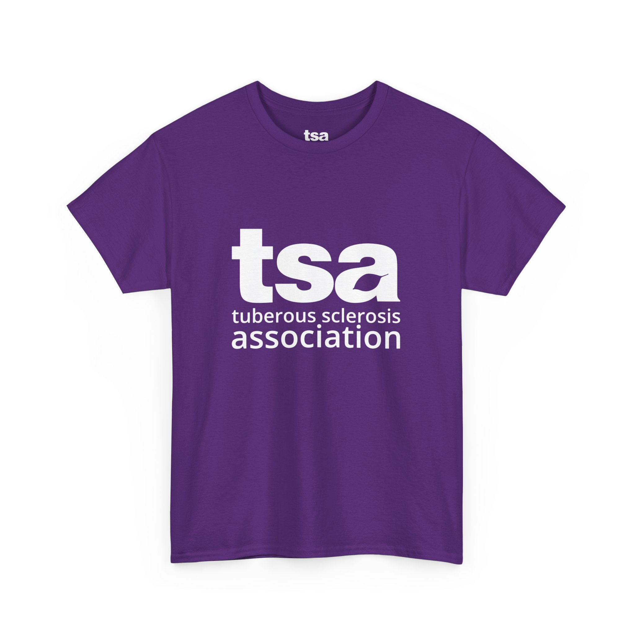 TSA Unisex Heavy Cotton Tee - White Logo - Image 7