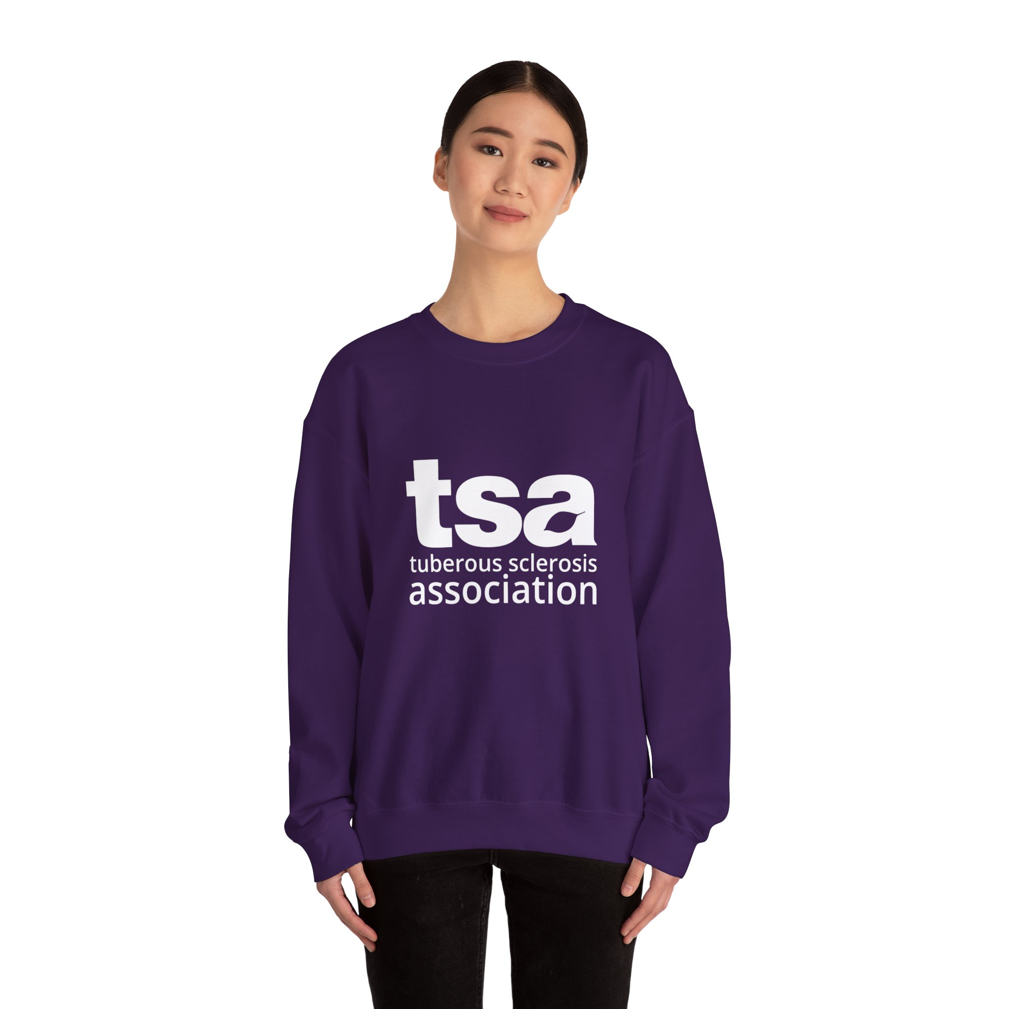 TSA Unisex Heavy Blend Sweatshirt - White Logo - Image 40