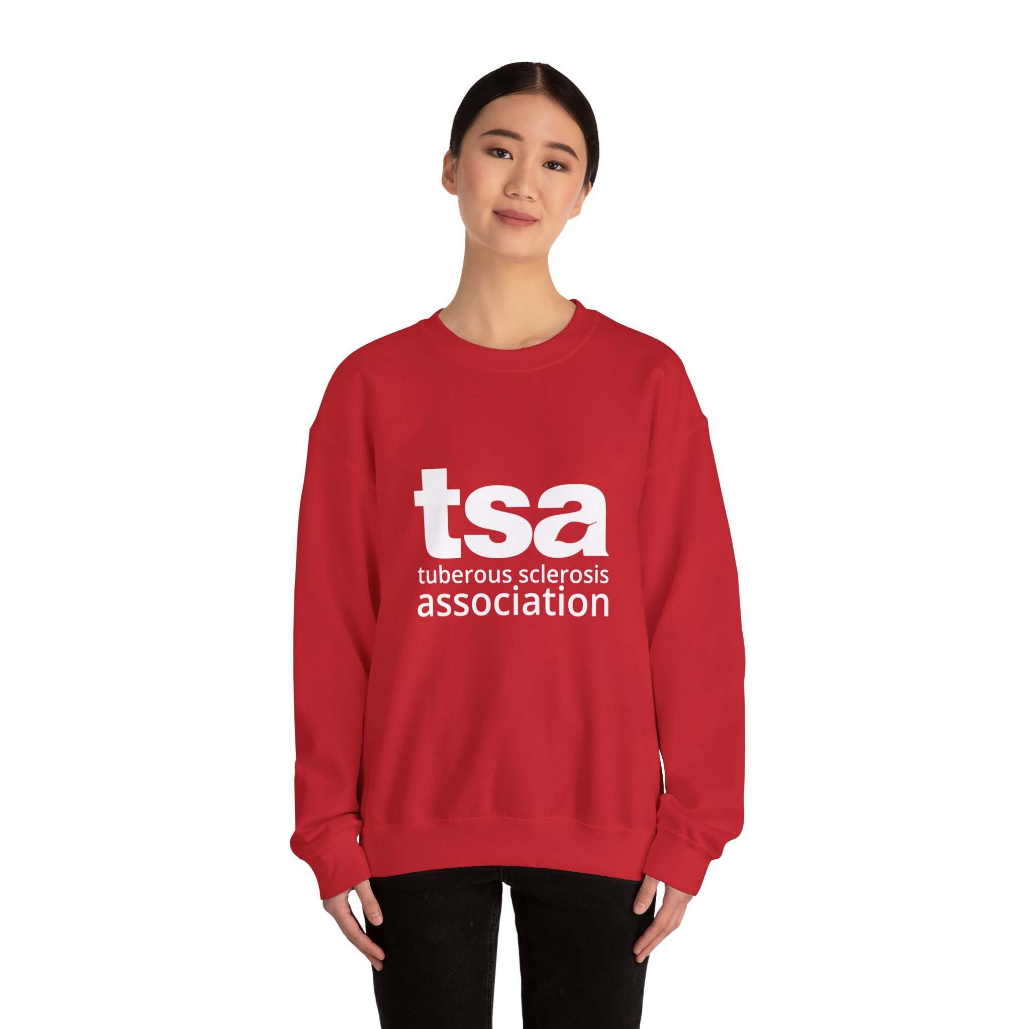 TSA Unisex Heavy Blend Sweatshirt - White Logo - Image 48