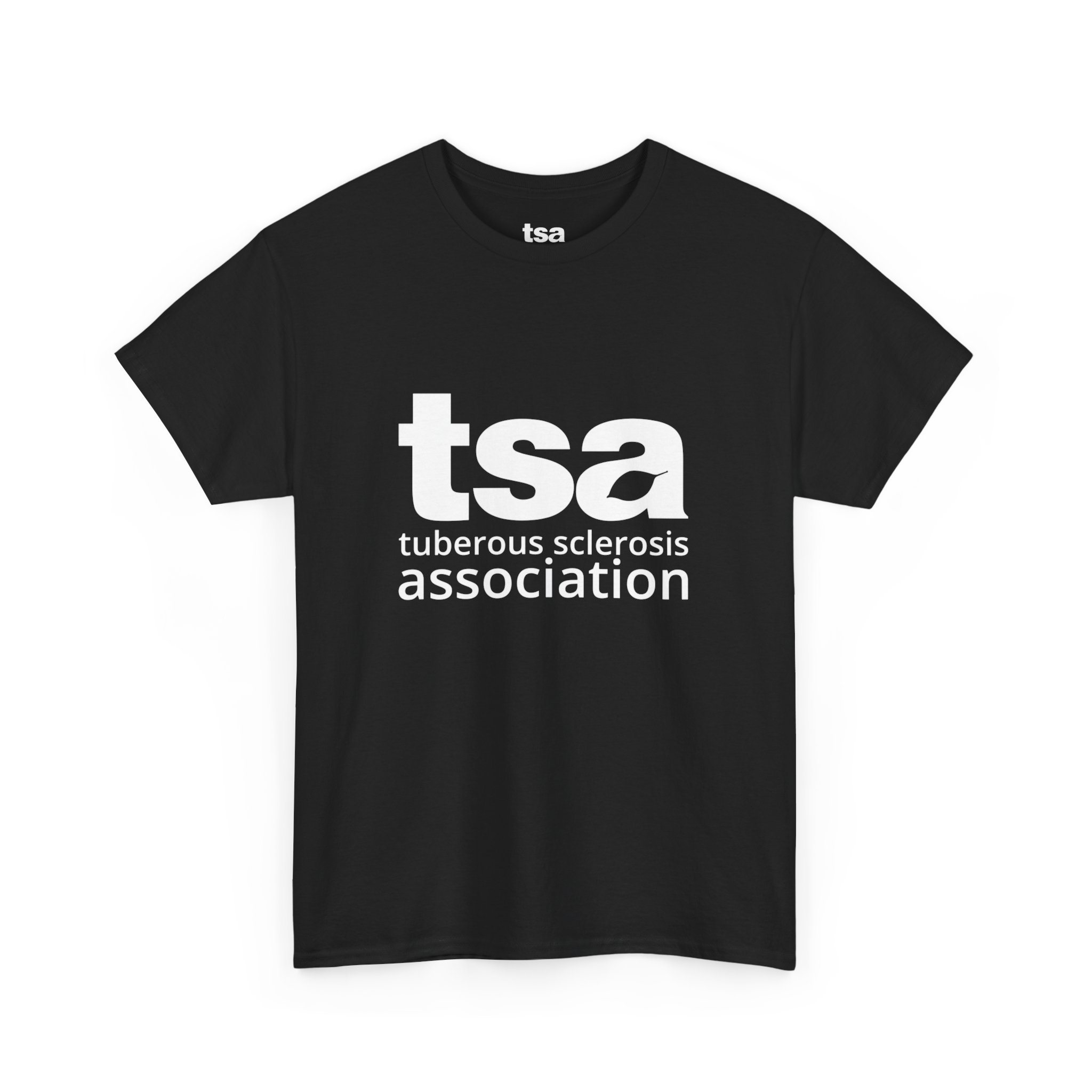 TSA Unisex Heavy Cotton Tee - White Logo - Image 11