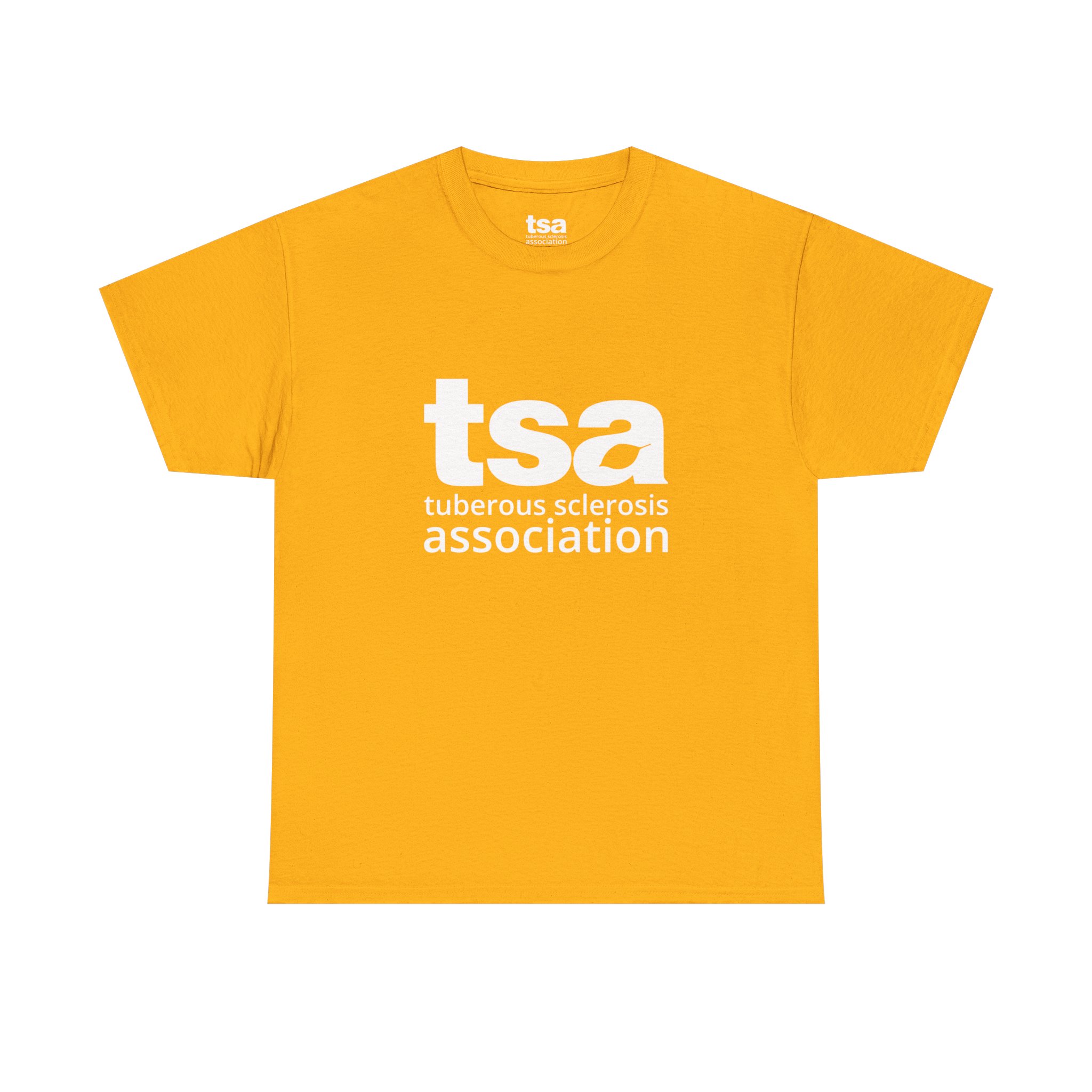 TSA Unisex Heavy Cotton Tee - White Logo - Image 13