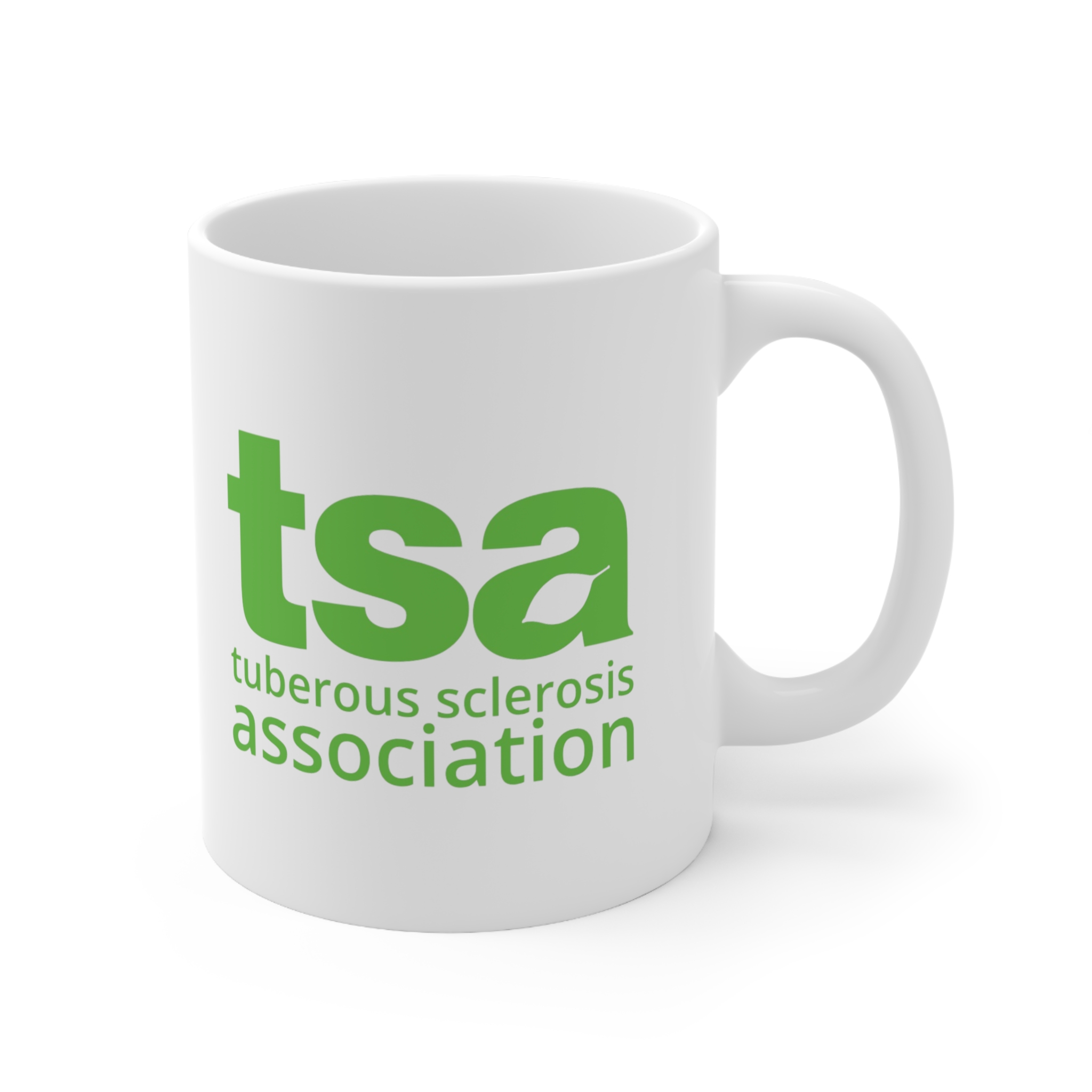 TSA Ceramic Coffee Cups - 11oz & 15oz Green Logo - Image 3
